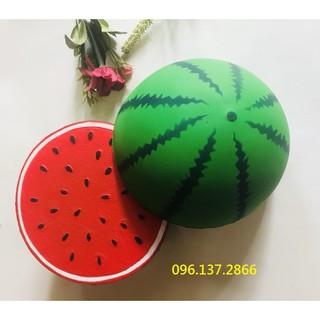 ( quadua2 ) đồ chơi squishy 1/2 quả dưa hấu to cực đại - quà tặng yêu thương đáng yêu hết cỡ ( nguyenhuyen9916 )