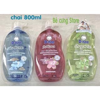 Sữa Tắm gội toàn thân Baby Dnee 800ml cho Bé từ sơ sinh đến 3 tuổi-(date 2025)