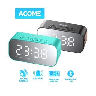 Loa Bluetooth ACOME A5 5W Màn Hình LED Đồng Hồ Báo Thức Âm Thanh Chất Lượng Cao - Hỗ Trợ Thẻ Nhớ & Nghe FM