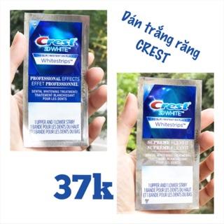 [Mã COSSALE giảm 10% đơn 150K] Miếng dán trắng răng CREST 3D WHITE