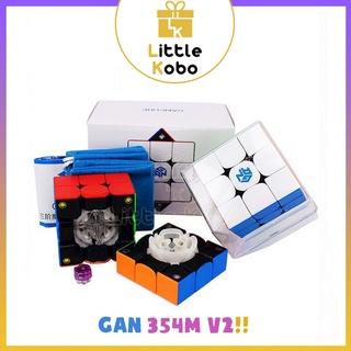 Rubik Gan 354M V2 Nam Châm Cao Cấp Rubic 3x3 3 Tầng Stickerless Không Viền Gan 354 V2 M