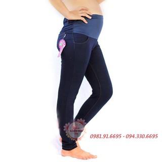 QUẦN BẦU GIẢ JEAN - LEGGING BẦU JEAN