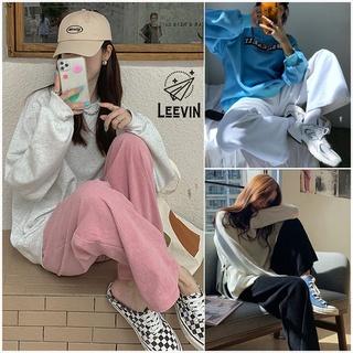 Quần Ống Rộng Nữ Nhung Tăm Culottes Hàn Quốc Ulzzang Kiểu quần nhung cạp cao nữ ống rộng dáng dài - Leevin Store