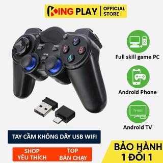 Tay cầm chơi game PC Laptop, PS3, Điện Thoại, TV Android Box - Tay cầm không dây 850 USB Wifi 2.4G - Full skill Fo4, Pes