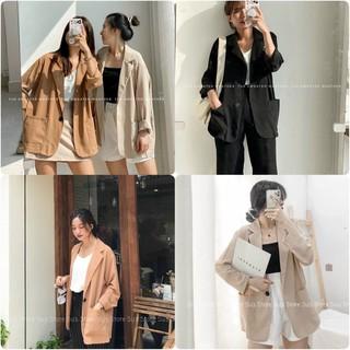 ÁO KHOÁC VEST BLAZER HÀN QUỐC MẪU TRƠN FROM ĐƠN GIẢN CHẤT LIỆU DÀY DẶN SIÊU XINH ( kèm ảnh trải sàn )