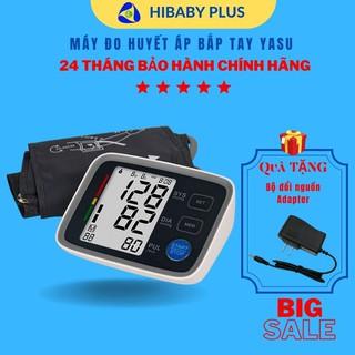 Máy đo huyết áp bắp tay tự động Yasu thương hiệu Nhật Bản - đo nhanh,chính xác, thể hiện nhịp tim cao thấp - BH 24 tháng