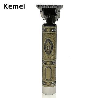 Tông đơ Kemei D8 T9 0mm không dây trang trí hình mặt phật dùng để cắt tóc KM-1974A