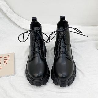 🔥Cái mới🔥CHZK Giày Bốt Martin Gót Vuông Dày Phong Cách Hàn Quốc Dành Cho Nữ,supertrend,boot nữ cổ thấp