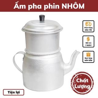 phin pha cà phê ấm pha cà phê nhôm 100 gram có lọc ủ cà phê có ấm và vòi rót tiện lợi cao cấp đảm bảo sử dụng tại nhà