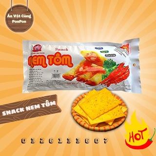 Snack Nem Tôm Chua Cay, Snack Cay Cay Xé Miếng, Đồ ăn vặt tuổi thơ