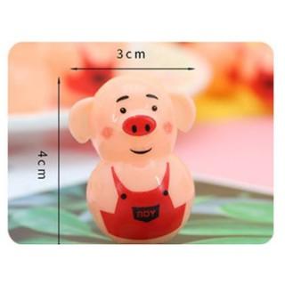 Đồ chơi lật đật mini hình lợn con 2*3cm