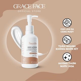 Sữa dưỡng thể toàn thân dưỡng ẩm trắng sáng da Grace Face Smooth Body Lotion 200ml