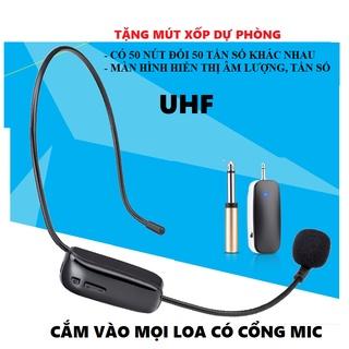 Micro không dây UHF trợ giảng cho giáo viên, cắm loa kéo, âm ly