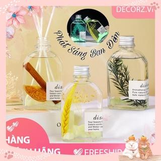 Tinh Dầu Thơm Phòng Phát Sáng Ban Đêm 100ml Que Gỗ Tự Khuếch Tán Hương Khử Mùi Không Khí Mina_shop