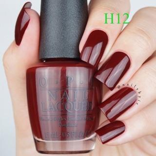 SƠN MÓNG TAY OPI 15ML TÔNG MÀU ĐỎ ĐÔ (H12)