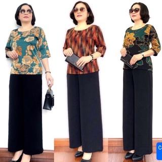 [Mã 44FASHIONSALE356 giảm 10K đơn 50K] Bộ Đồ Trung Niên Cho Bà Cho Mẹ - Áo Lụa Hàn Châu Quần Tơ Đũi Cao Cấp