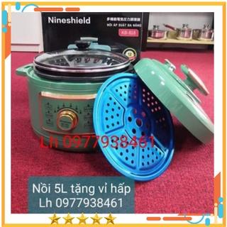 Nồi áp suất điện đa năng Nineshield Chef Chef chính hãng  , Nồi hầm cháo nấu cơm 6 chức năng bản Tiếng Việt