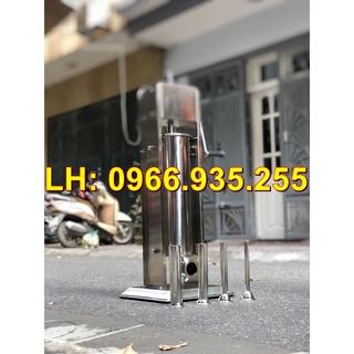 Máy nhồi lòng heo, đùn lòng dồi, làm lạp xưởng, xúc xích,... loại 5L quay tay ( Tặng kèm gioong dự phòng)