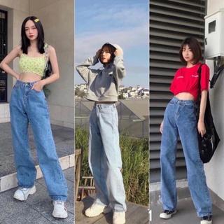 Quần Jean EATIN JEANS ống suông rộng dài lưng cao gọn eo tôn dáng form chuẩn