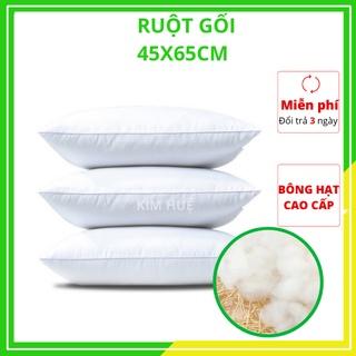 Ruột gối nằm gối tựa đầu 45x65cm mềm êm bông hạt cao cấp