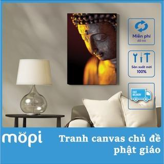 Tranh Chủ Đề Phật Giáo Treo Tường chât liệu vải canvas Trang Trí nhà cửa khung gỗ treo phòng khách phòng ngủ phòng ăn