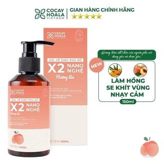 [HƯƠNG ĐÀO]Dung dịch vệ sinh phụ nữ Gel X2 Nano Nghệ Cỏ Cây Hoa Lá 150 ml