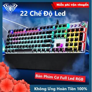 Bàn Phím Cơ Chơi Game FZ508 Pro Full Size 104 Phím Led RGB Nhiều Chế Độ Cực Đẹp  Kèm Kê Tay, Dùng Cho Máy Tính PC Gaming