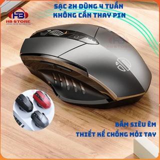 Chuột không dây pin sạc inphic PM6 - Chuột gaming không dây bluetooth cao cấp bấm siêu êm không cần thay pin