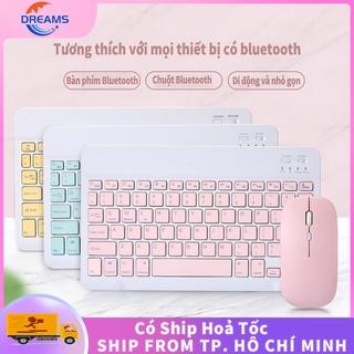 [HCM]Bàn phím bluetooth không dây mini 10 inch / chuột không dây cho điện thoại di động và máy tính bảng , 7 màu có sẵn