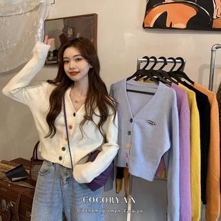 [Mã FATREND18 giảm tới 30k đơn 99k] Cocory vn Áo khoác len cardigan dáng rộng thời trang cho nữ