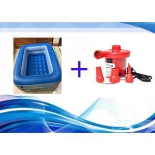 COMBO BỂ BƠI 1M2 KÈM BƠM ĐIỆN 2 CHIỀU HÚT THỔI TIỆN ÍCH