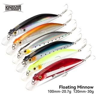 Mồi Câu Cá Giả Minnow Kingdom Dạng Nổi 100mm 20.7g/128mm 30g