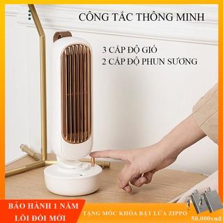 Quạt phun sương tạo ẩm, điều hòa mini, 3 cấp độ làm mát, sạc USB. Bảo hành 1 năm, 7 ngày lỗi đổi mới.