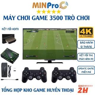 Máy chơi game cầm tay mini 4 nút 3500 game huyền thoại chất lượng 4K , kết nối HDMI mới màn hình PC và Tivi - BH 12Tháng