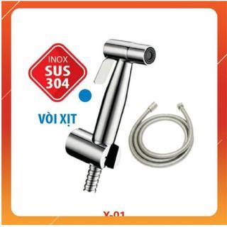 [SIÊU RẺ] Vòi xịt vệ sinh tăng áp inox SUS 304 chuẩn