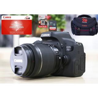 Máy ảnh Canon 750d + ống kính 18-55mm is stm - 24.2 Megapixel - Hàng chính hãng - Mới 98%