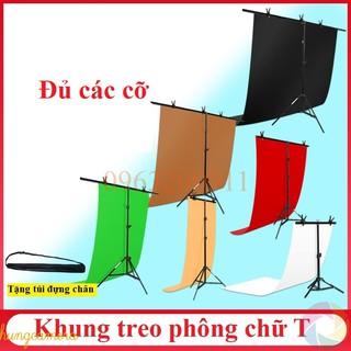 Bộ giá treo phông chụp ảnh Studio chuyên nghiệp - Khung chữ T