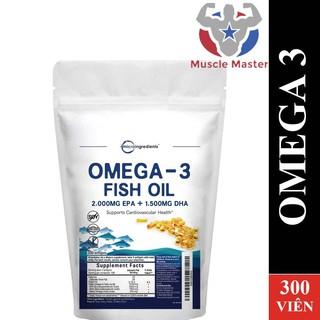 Viên Uống Dầu Cá Micro Ingredients Omega 3 Fish Oil 300 Viên