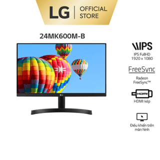 [Mã ELMALL51 giảm 5% đơn 300K] Màn Hình LG 24MK600M-B 24" FullHD 5ms 75Hz IPS Radeon FreeSync - Hàng Chính Hãng