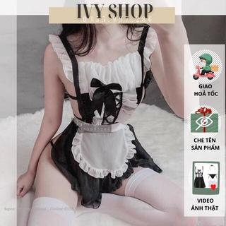 Váy Ngủ Cosplay Hầu Gái  Siêu Cấp - HG1925 - Bộ Đồ Ngủ Cosplay Sexy Cô Giúp Việc Gợi Cảm Đủ Món