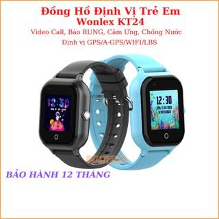 Đồng Hồ Định Vị Trẻ Em Chính Hãng Thông Minh Wonlex KT24, KT24S, Chống Nước, Có RUNG, 4G Video Call, nghe gọi Giá Rẻ