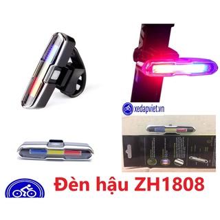 Đèn Hậu Xe Đạp thể thao USB sạc - Chớp Xanh đỏ cảnh Sát