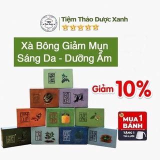 Xà bông Sinh dược, xà phòng giảm mụn lưng, chiết xuất 100% từ thảo dược thiên nhiên( mướp đắng, nghệ mật ong, chùm ngây)