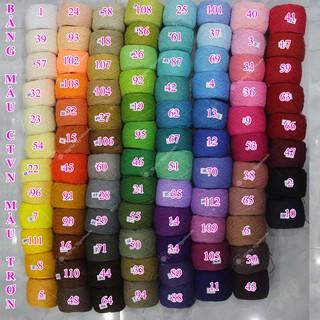 Sợi cotton Việt Nam 1mm màu 47 - 112 (màu trơn) 16k/cuộn/~ 100gram