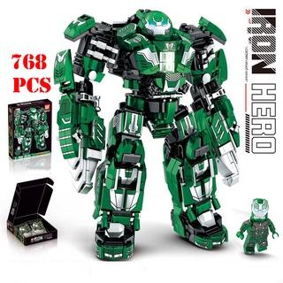 [768 CHI TIẾT-HÀNG CHUẨN] BỘ ĐỒ CHƠI XẾP HÌNH Mô Hình LEGO Người Sắt, Lắp Ráp Mô Hình Iron man, ROBOT Hulkbuster