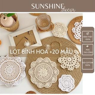 Miếng Lót Lọ Hoa Tấm Lót Bình Hoa Bằng Ren Cotton Trang Trí Bàn Ăn Làm Phụ Kiện Chụp Ảnh [Link 2]