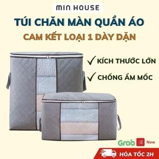 Túi đựng quần áo chăn màn ga gối, túi để đồ dùng cỡ lớn vải chống ẩm mốc