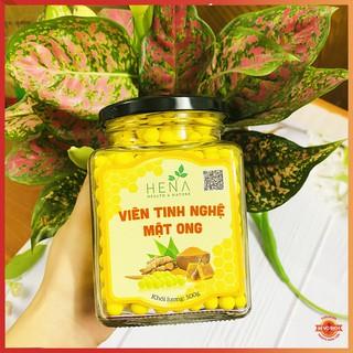 Viên Tinh Nghệ Mật Ong Rừng Cao Cấp Hena, Đã Được Kiểm Nghiệm ATVSTP (500g)