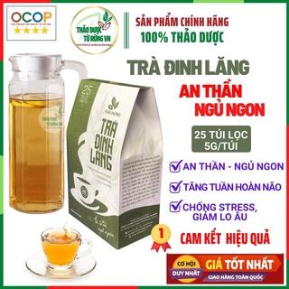 Trà Đinh Lăng Thái Hưng - Trà Thảo Mộc An Thần Ngủ Ngon, Giảm Stress 25 túi lọc 125g Thảo Dược Từ Rừng VN