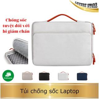 Túi chống sốc Laptop, Macbook 13 inch, 14 inch  cao cấp - Túi đựng Laptop 15 6 inch chống nước 2 ngăn đa dụng